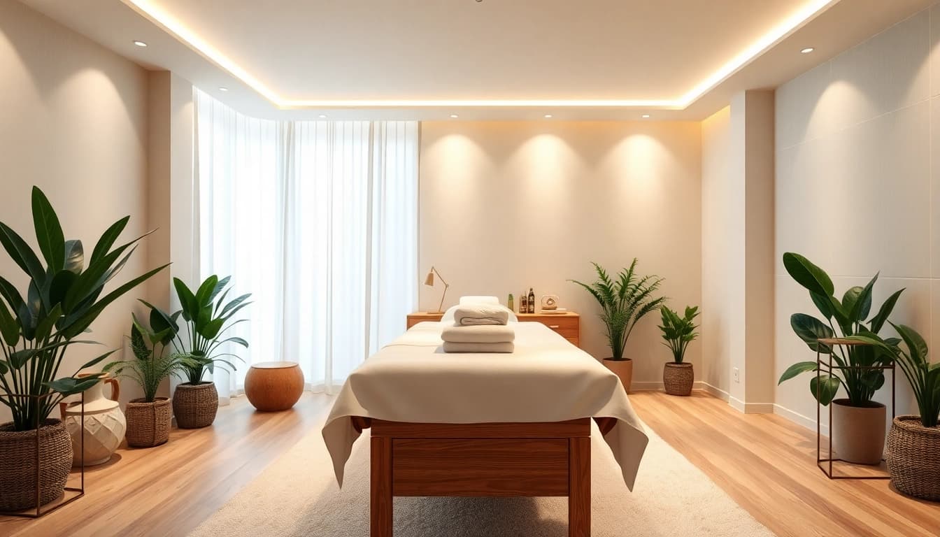 Explore a calming massage parlor interior, highlighting offerings from https://forumup.org/ with inviting ambiance.