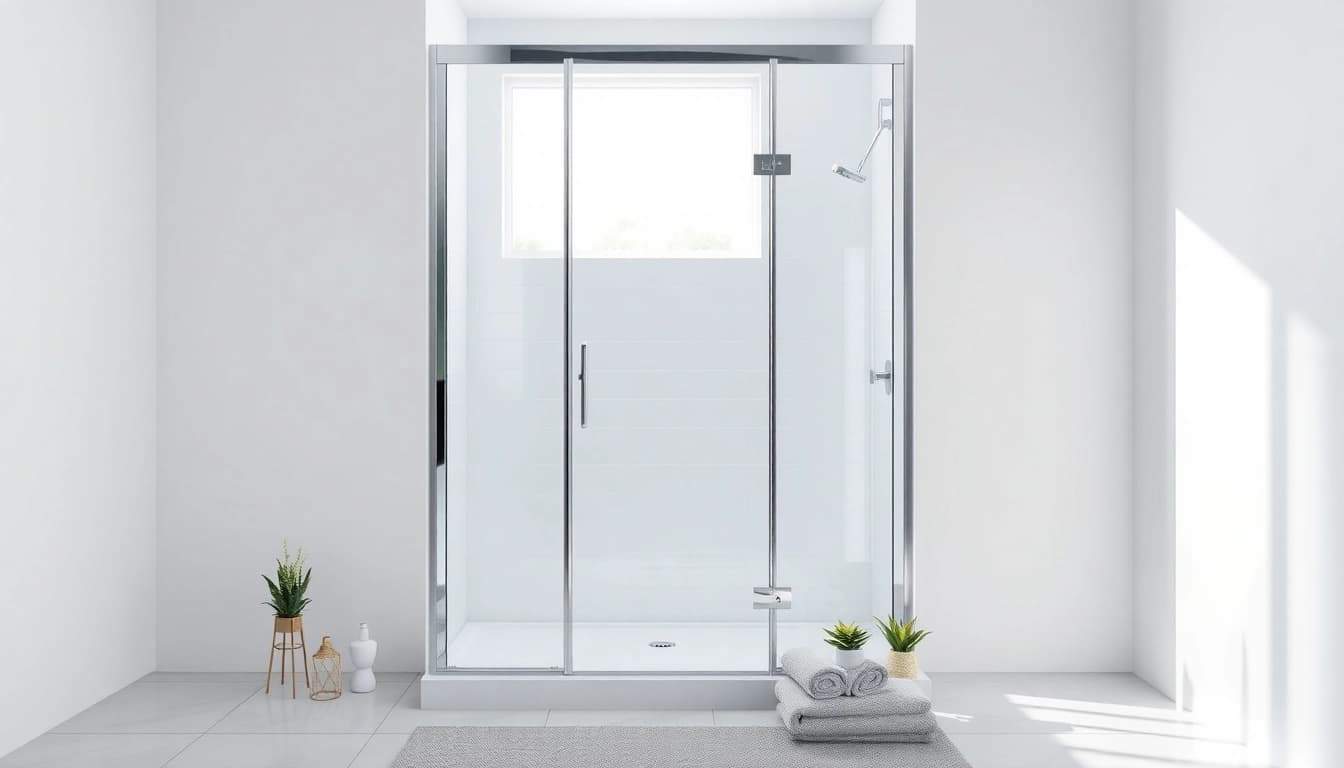 Duschkabine 100x100 mit modernem Design in einem eleganten Badezimmer