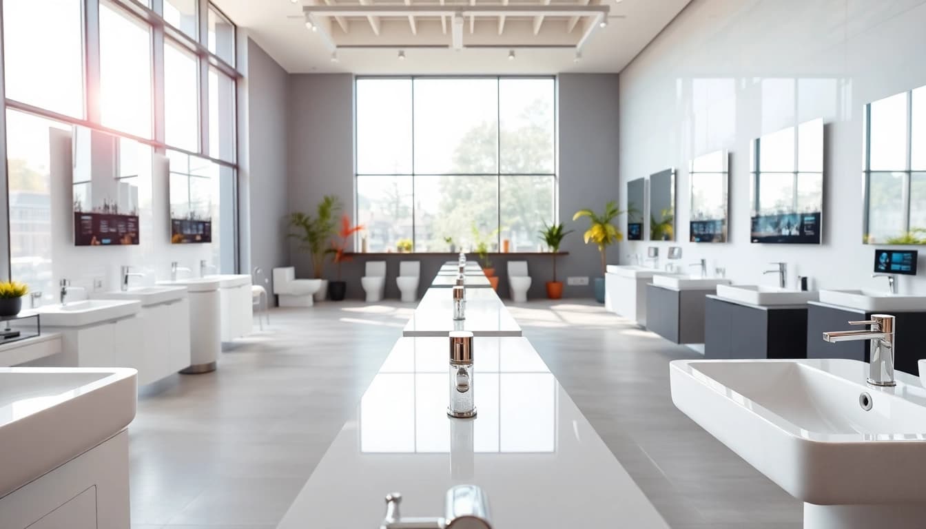 Erleben Sie die innovativen Designs von sonni sanitär GmbH in einer modernen Badezimmerausstellung.