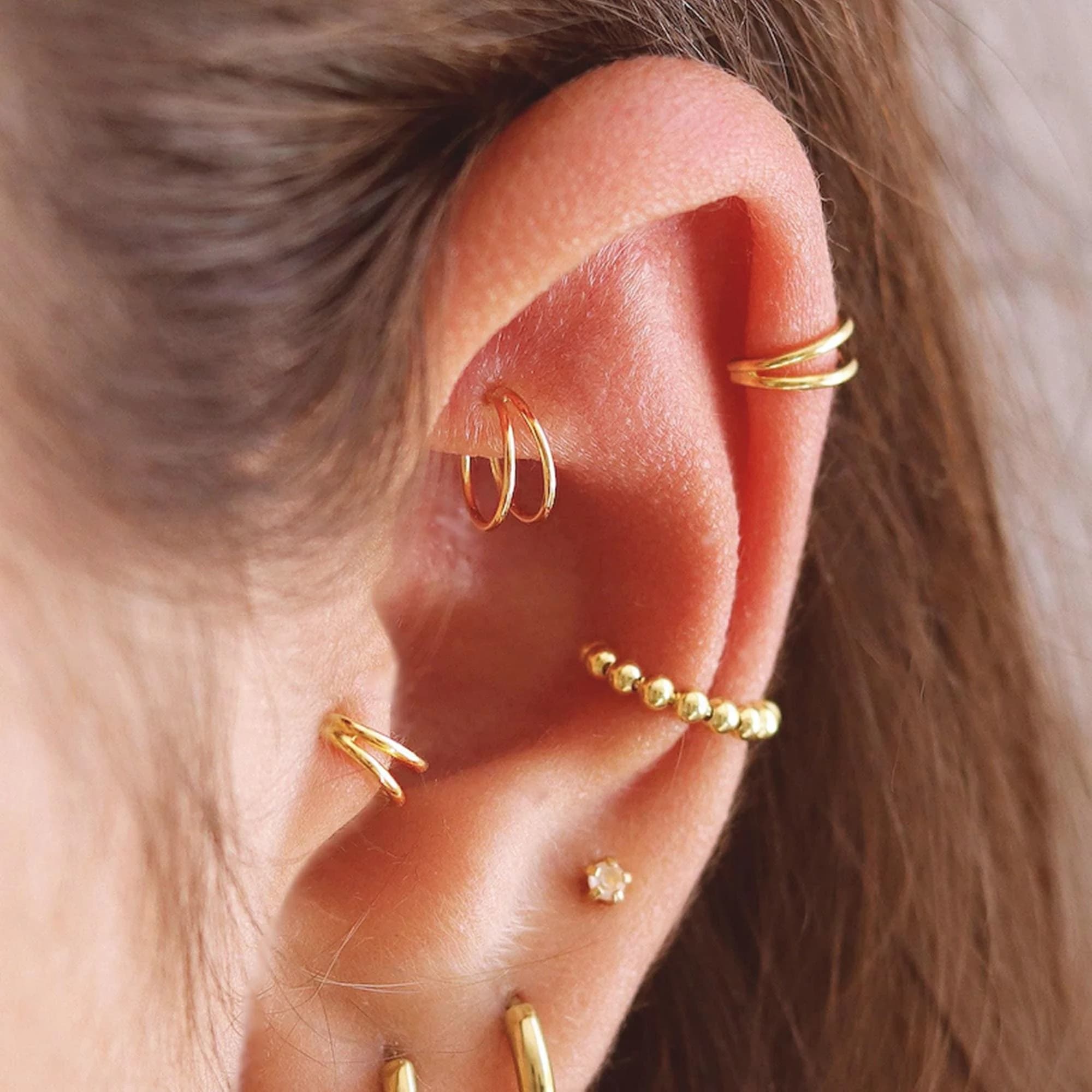 Valentine’s Day Gold Cartilage Earrings UK: The Perfect Gift for Your Loved One