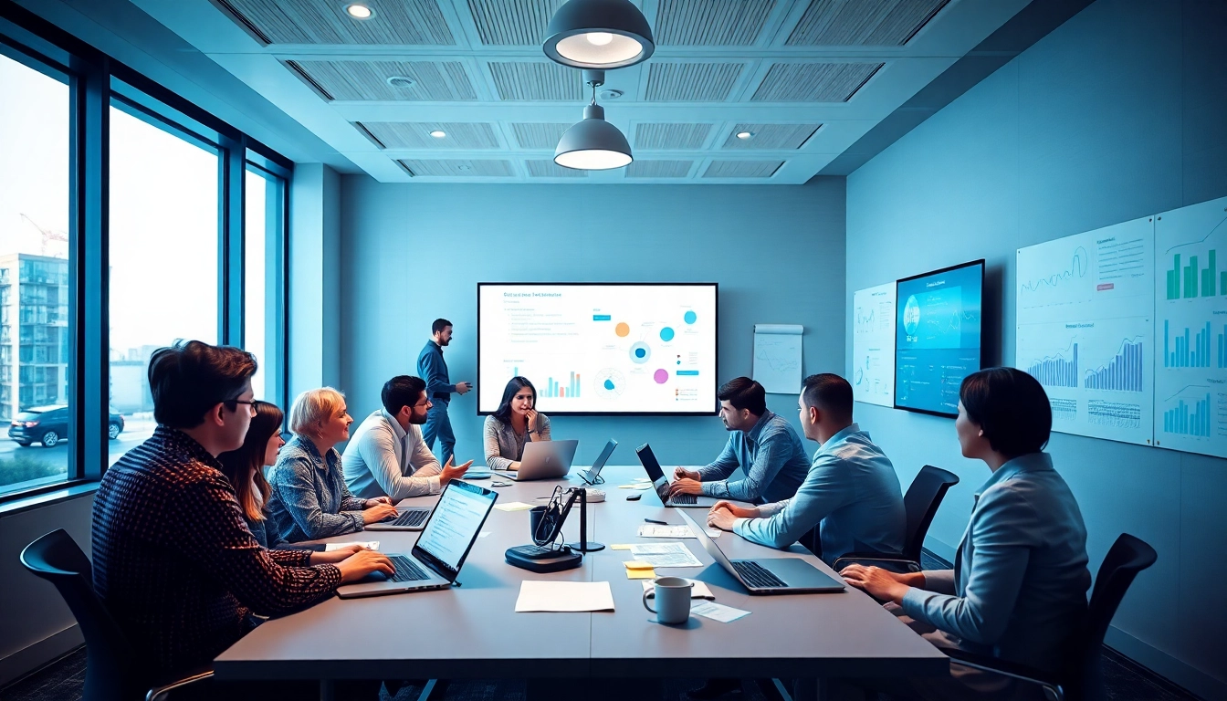 Developing effective Strategy Capture Management with a diverse team collaborating in a professional setting.