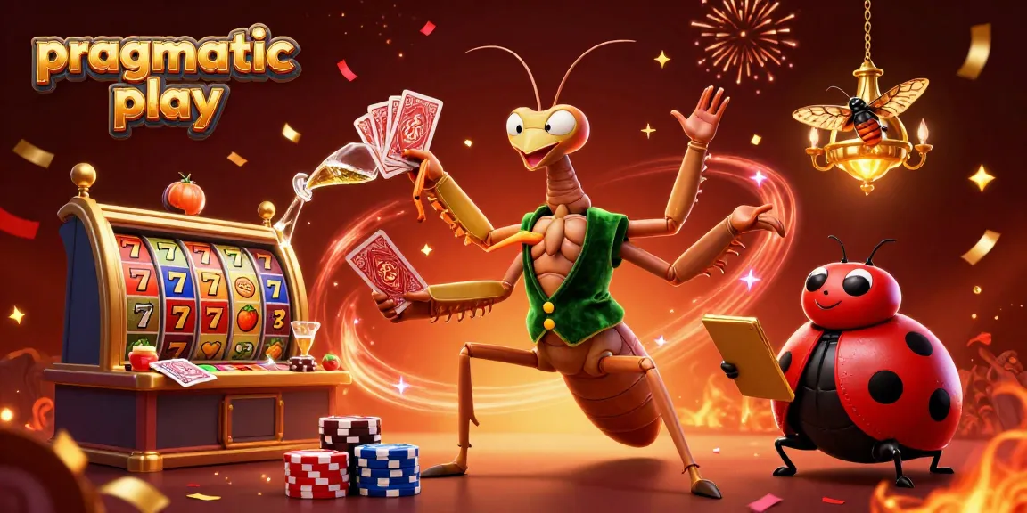 Experience excitement with pragmatiac play in a vibrant casino scene featuring skits, cards, and dynamic gameplay.