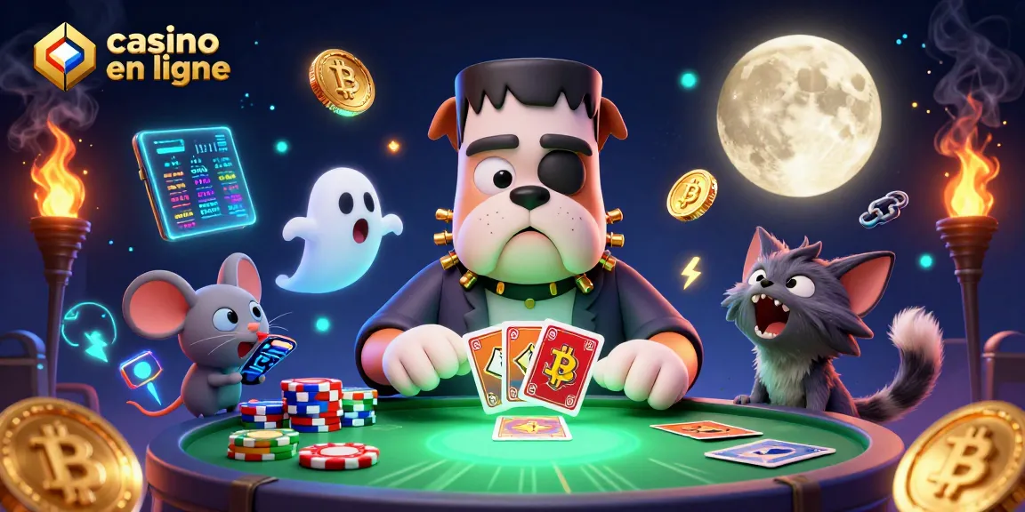 Jouez aux jeux de casino en ligne avec des éléments riches et dynamiques dans cette illustration.