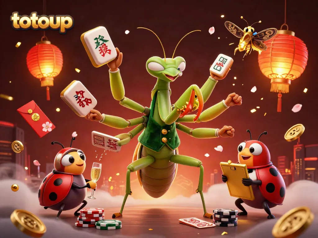 Experience thrilling wins with totoup in this vibrant casino scene bursting with excitement!