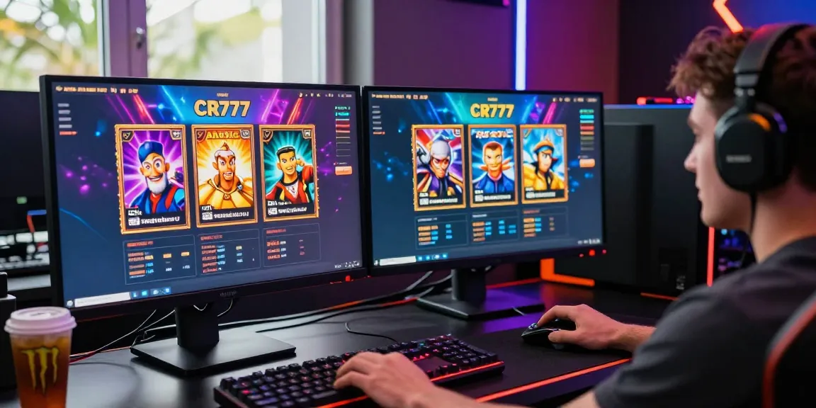 Gamer menggunakan CR777 untuk bermain slot online dengan tampilan Pragmatic dan PG Soft.