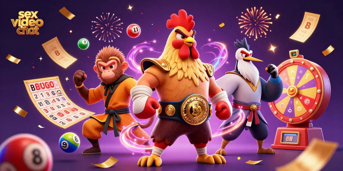Engage in thrilling sex video chat with dynamic characters and casino elements, celebrating connections.