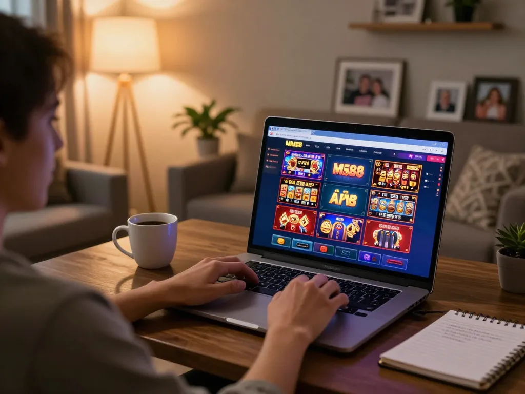 Experience online gambling at MM88 with engaging gameplay and cozy home atmosphere