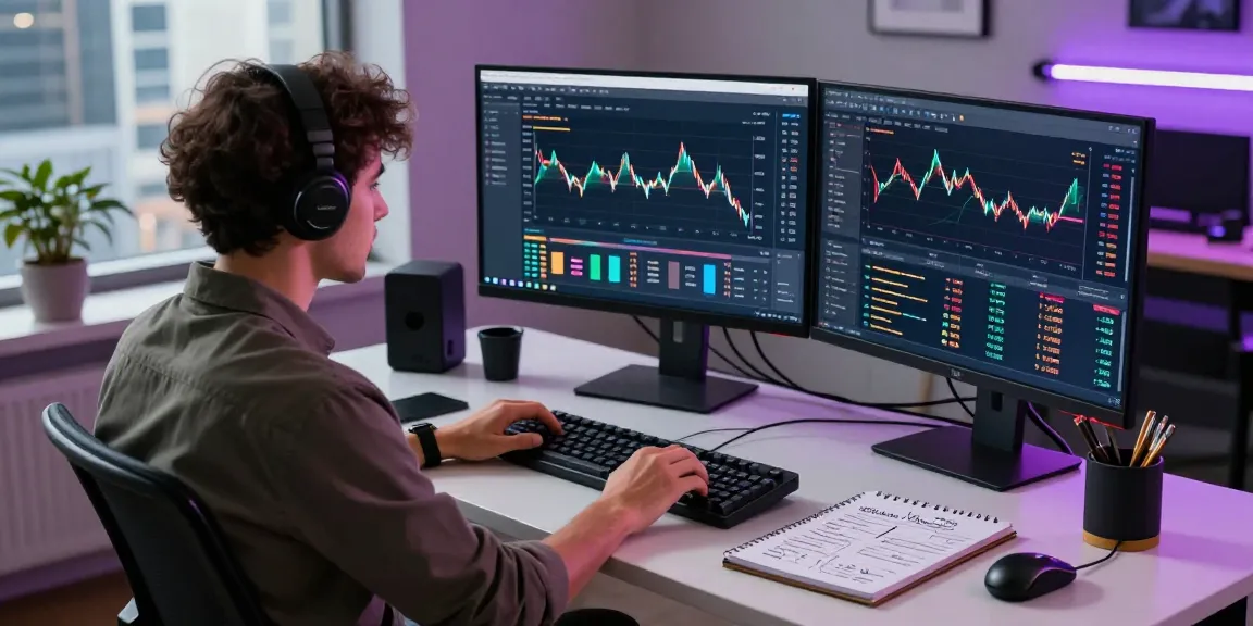 Real-time analysis using the algorithmic gold trading API in a modern trading workspace.