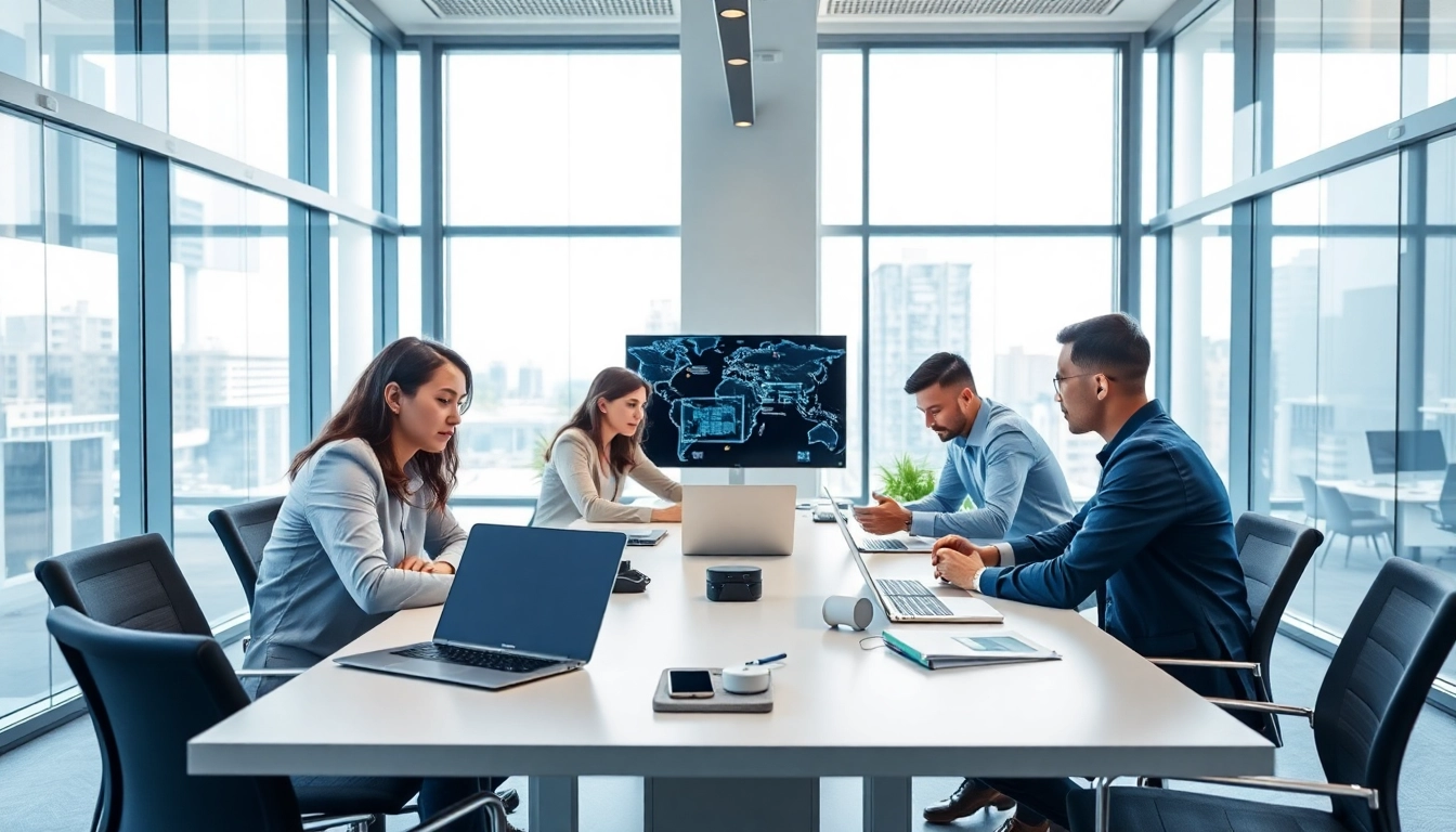 Enhance your business with managed IT services near me, showcasing a professional IT team in action.