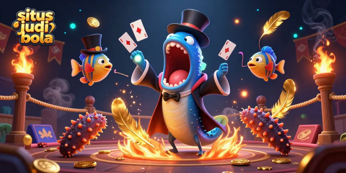 Engage with situs judi bola as a bioluminescent deep-sea eel performs card tricks in a dazzling underwater arena.