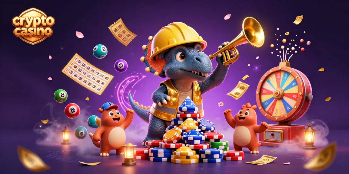 Crea emozionanti momenti di gioco nel crypto casino con dettagli vibranti e festosi.