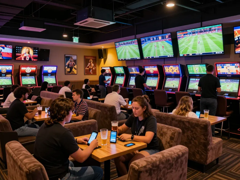 Experience slot gacor gampang menang with dynamic live sports betting lounge excitement and ambiance.