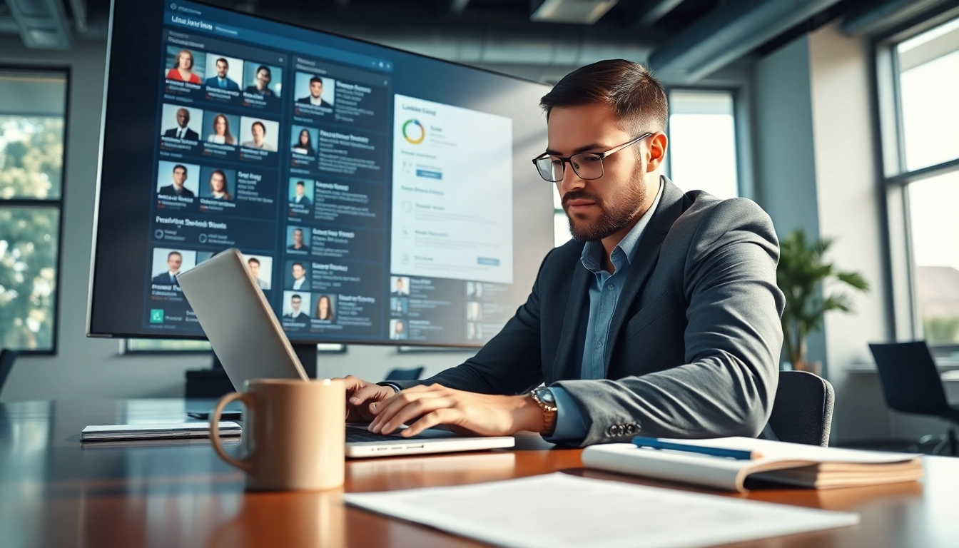 Engaging in linkedin sales navigator data extraction with data on display.