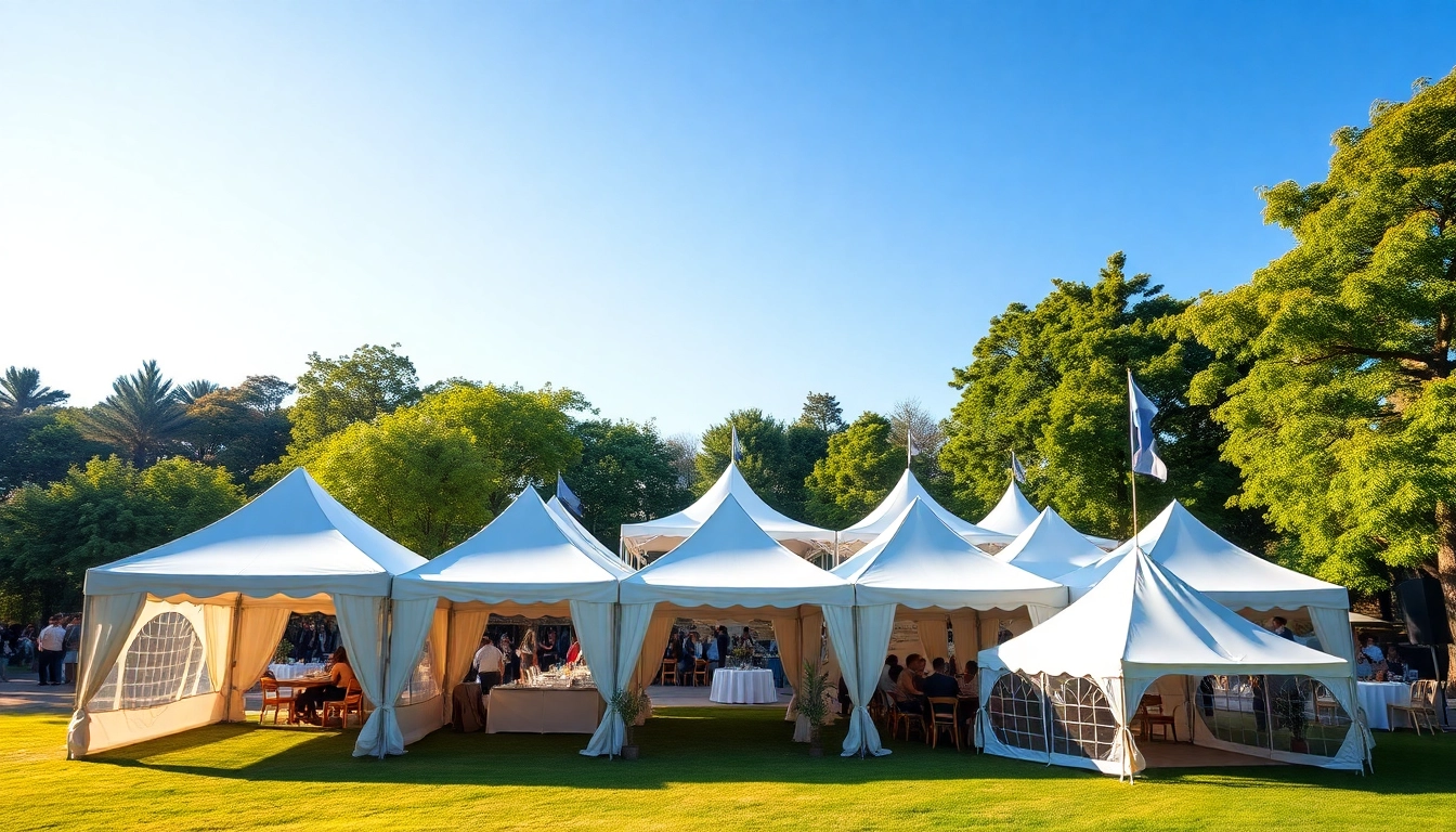 Explore Tent Rentals showcased in a vibrant outdoor setting with guests enjoying the atmosphere.