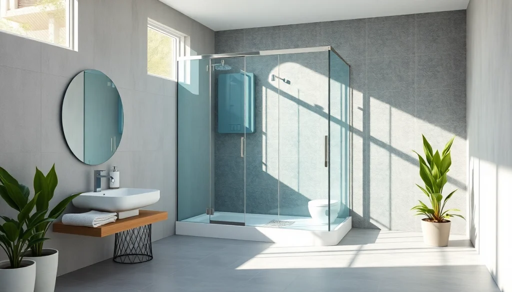 Erleben Sie eine elegante sonni Duschkabine in einem modernen Badezimmer mit stilvollem Design.