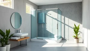 Erleben Sie eine elegante sonni Duschkabine in einem modernen Badezimmer mit stilvollem Design.