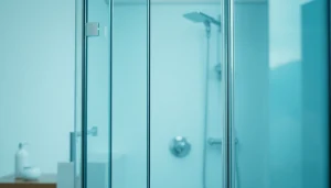 Besondere sonni Duschkabine in modernem Badezimmer mit eleganten Designelementen