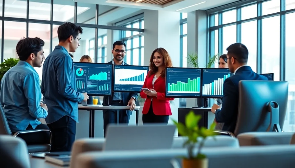 Compare effective seo services pricing Malaysia in a vibrant office environment.