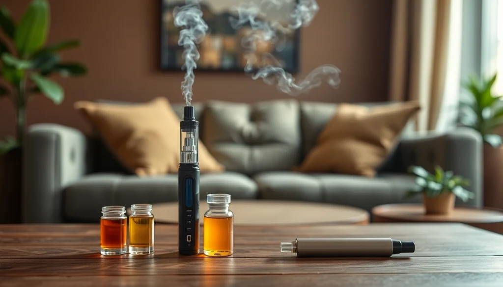 Genießen Sie vape ohne nikotin in einer gemütlichen Umgebung mit stilvollen Geräten.