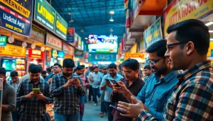 Explore best sports betting sites India in a vibrant marketplace with enthusiastic bettors.