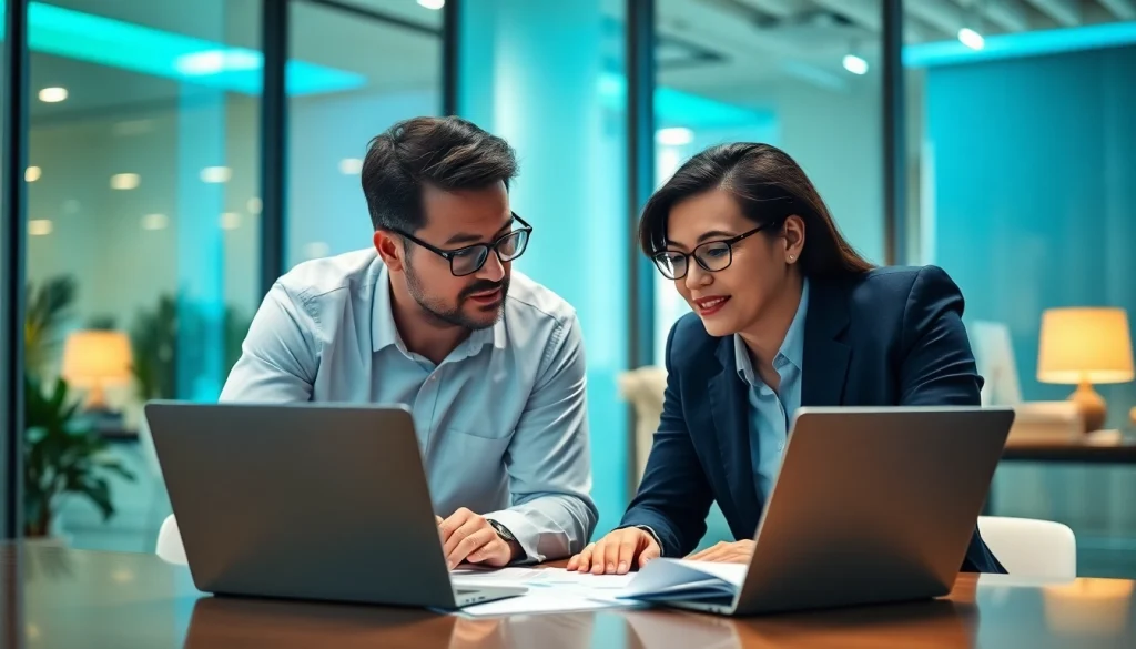 카드 현금화에 대한 상담을 받는 두 사람의 모습.