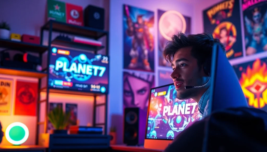 Gambaran pemain terlibat dalam permainan PLANET77 game yang energik dan menawan.