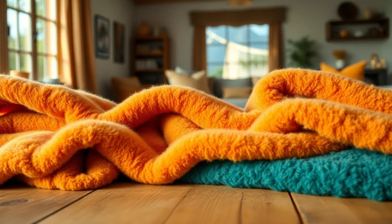 Fleece fabric displayed attractively for cozy home decor.