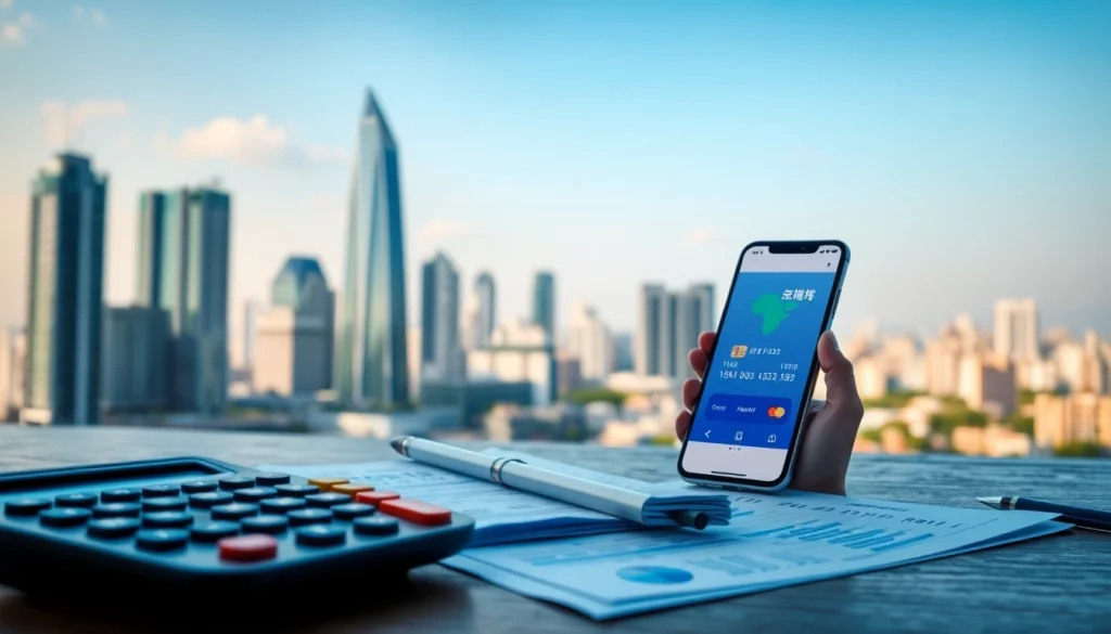 카드깡를 주제로 한 신뢰감 있는 금융 거래 장면 디자인.