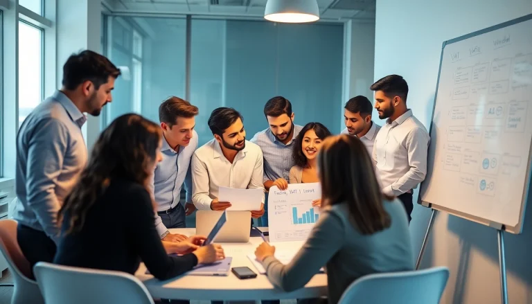 VAT Consultancy in Abu Dhabi team collaborating in a modern office environment.