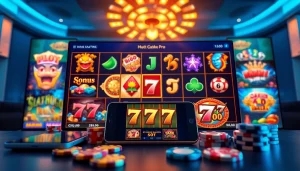 Engaging online gambling interface highlighting hoki138 pro with vibrant slot games and modern design.