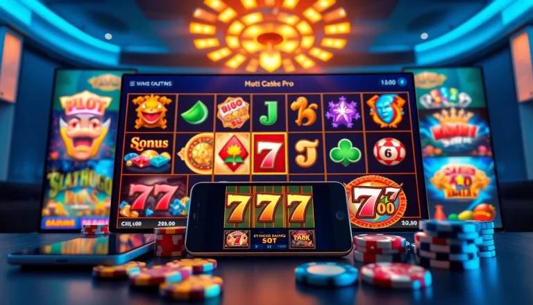 Engaging online gambling interface highlighting hoki138 pro with vibrant slot games and modern design.