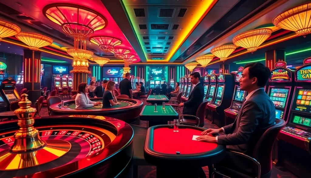 Experience the thrill of gaming at trang chủ rr88 with vibrant casino gameplay featuring roulette and poker.