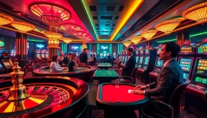 Experience the thrill of gaming at trang chủ rr88 with vibrant casino gameplay featuring roulette and poker.