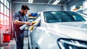 Experience expert car detailing Chattanooga featuring a skilled technician washing a luxury sedan.