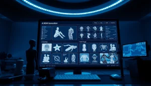 Innovative AI NSFW image generation tool in a modern workspace.