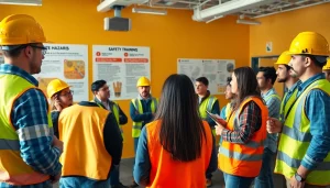 Learn construction safety training techniques during an engaging instructional session.