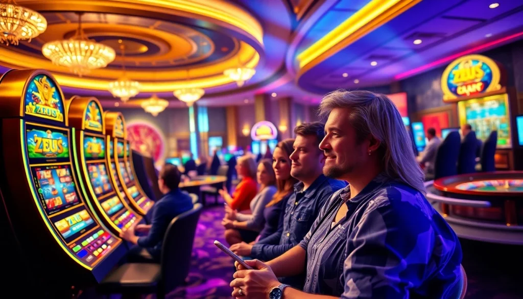 Rasakan sensasi bermain mesin slot Zeus di kasino mewah.