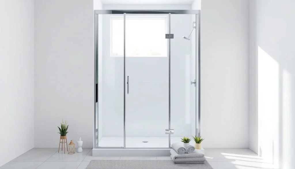 Duschkabine 100x100 mit modernem Design in einem eleganten Badezimmer