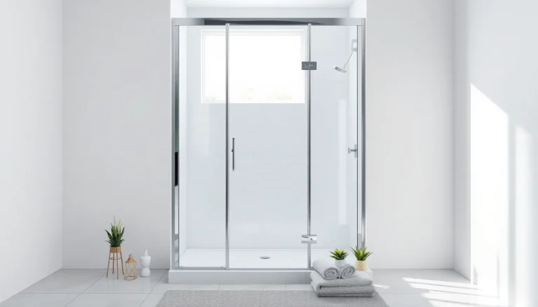 Duschkabine 100x100 mit modernem Design in einem eleganten Badezimmer