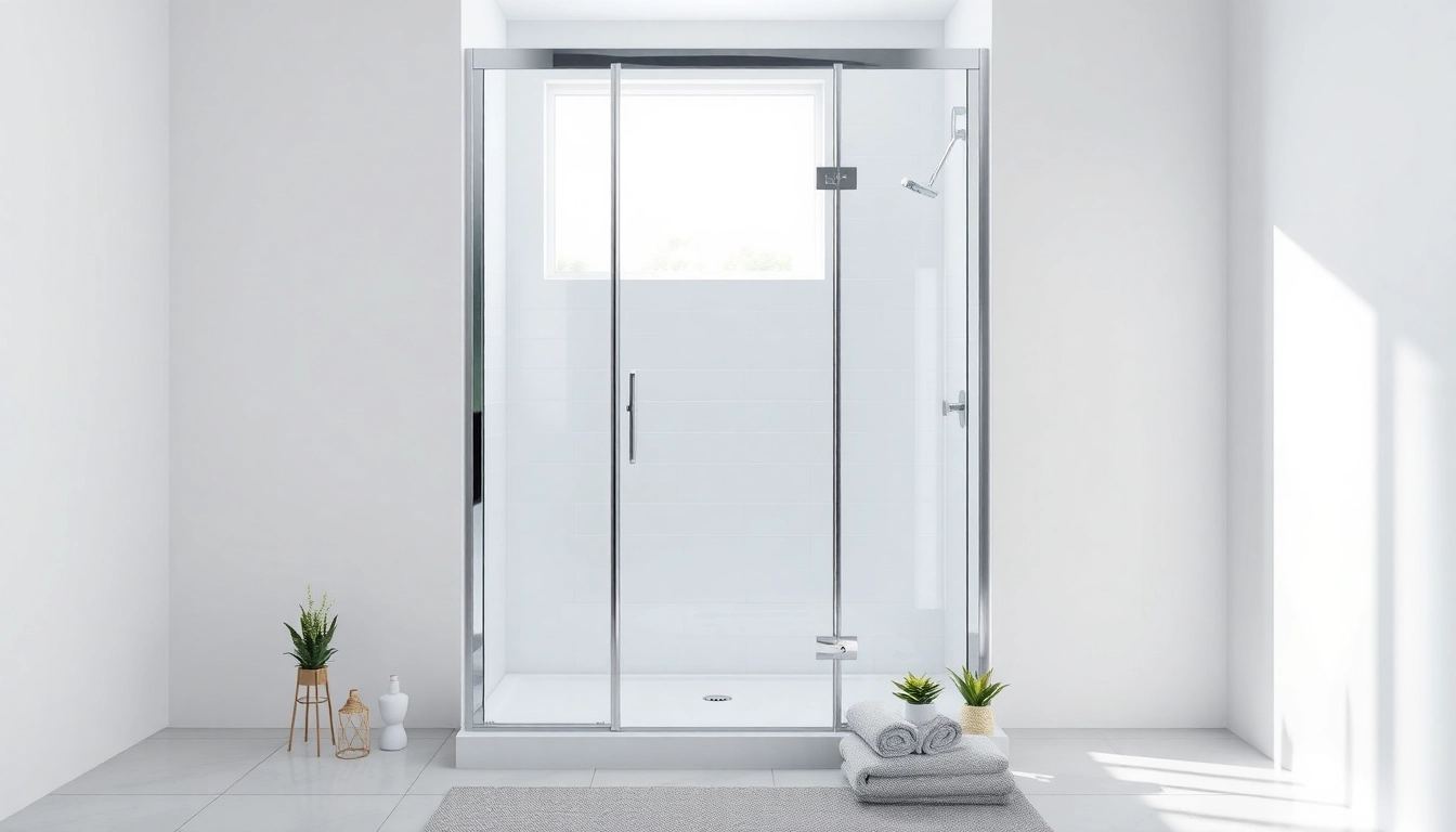 Duschkabine 100x100 mit modernem Design in einem eleganten Badezimmer
