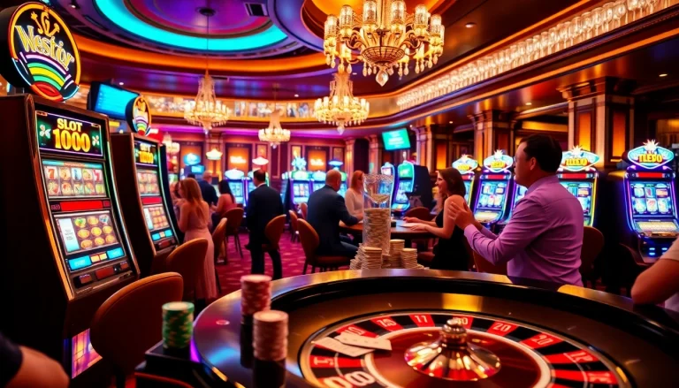 Momen mendebarkan di kasino Slot Depo 1000, memperlihatkan pemain yang memenangkan jackpot.