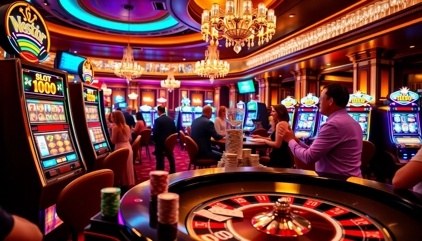 Momen mendebarkan di kasino Slot Depo 1000, memperlihatkan pemain yang memenangkan jackpot.