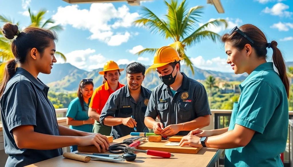 Students at hawaii trade schools participate in vibrant hands-on learning.