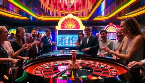 Experience the excitement at BK8 with live casino action including roulette and lively players.