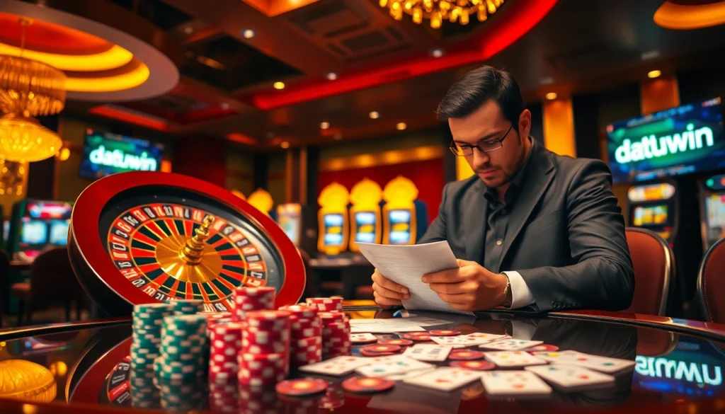 Rasakan ketegangan judi bernilai tinggi dengan datukwin di kasino mewah yang menampilkan roulette dan keping poker.