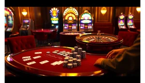 Excited players enjoying high-stakes poker at Shbet's luxurious casino.