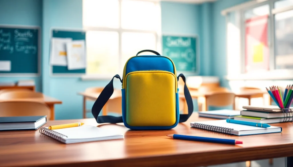 Praktische Handytasche Schule für Schüler mit stylischem Design.