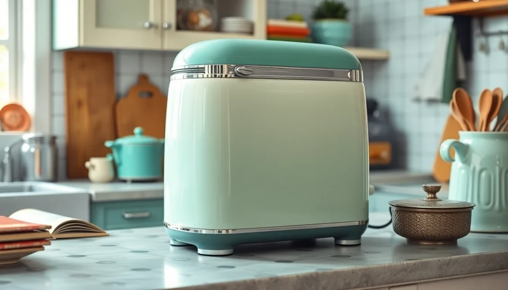 Retro Appliance displayed in a vintage kitchen setting, showcasing style and charm in soft natural light.